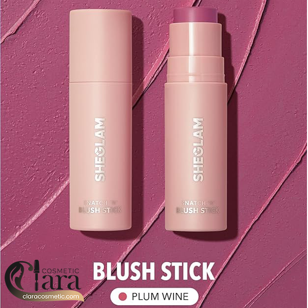 SHEGLAM Snatch N Cream Blush Stick Longlasting High Pigment Blush for Cheeks - Plum Wine SHEGLAM Snatch N Cream Blush Stick Longlasting High Pigment Blush for Cheeks - Plum Wine