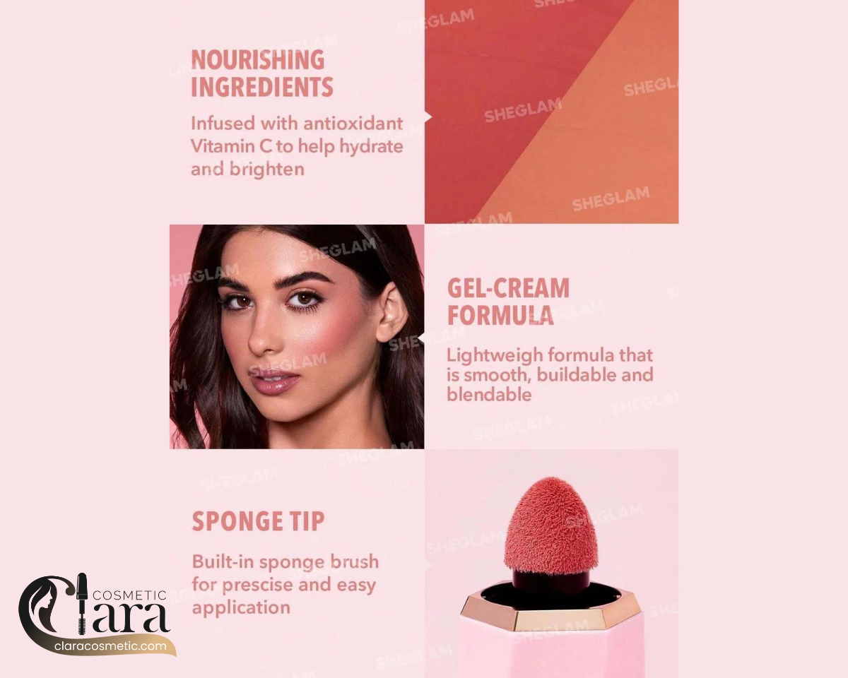 رژگونه مایع sheglam