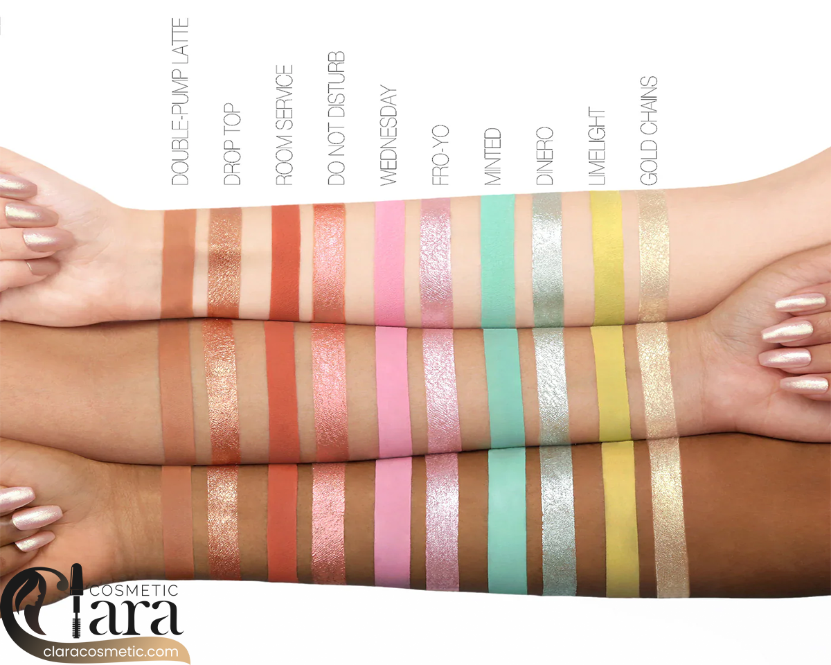 سایه چشم مایع دو طرفه مات و متالیک برند Huda beauty