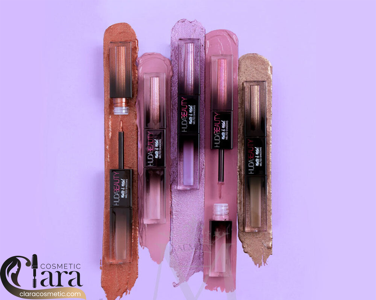 فروش سایه چشم مایع دو طرفه مات و متالیک برند Huda beauty