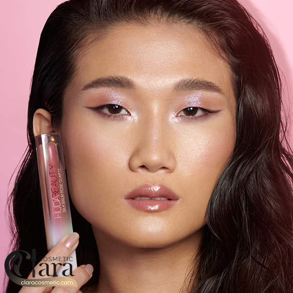 سیلک بالم آبرسان و حجم دهنده لب هدی بیوتی (رنگ Rose Quartz)2