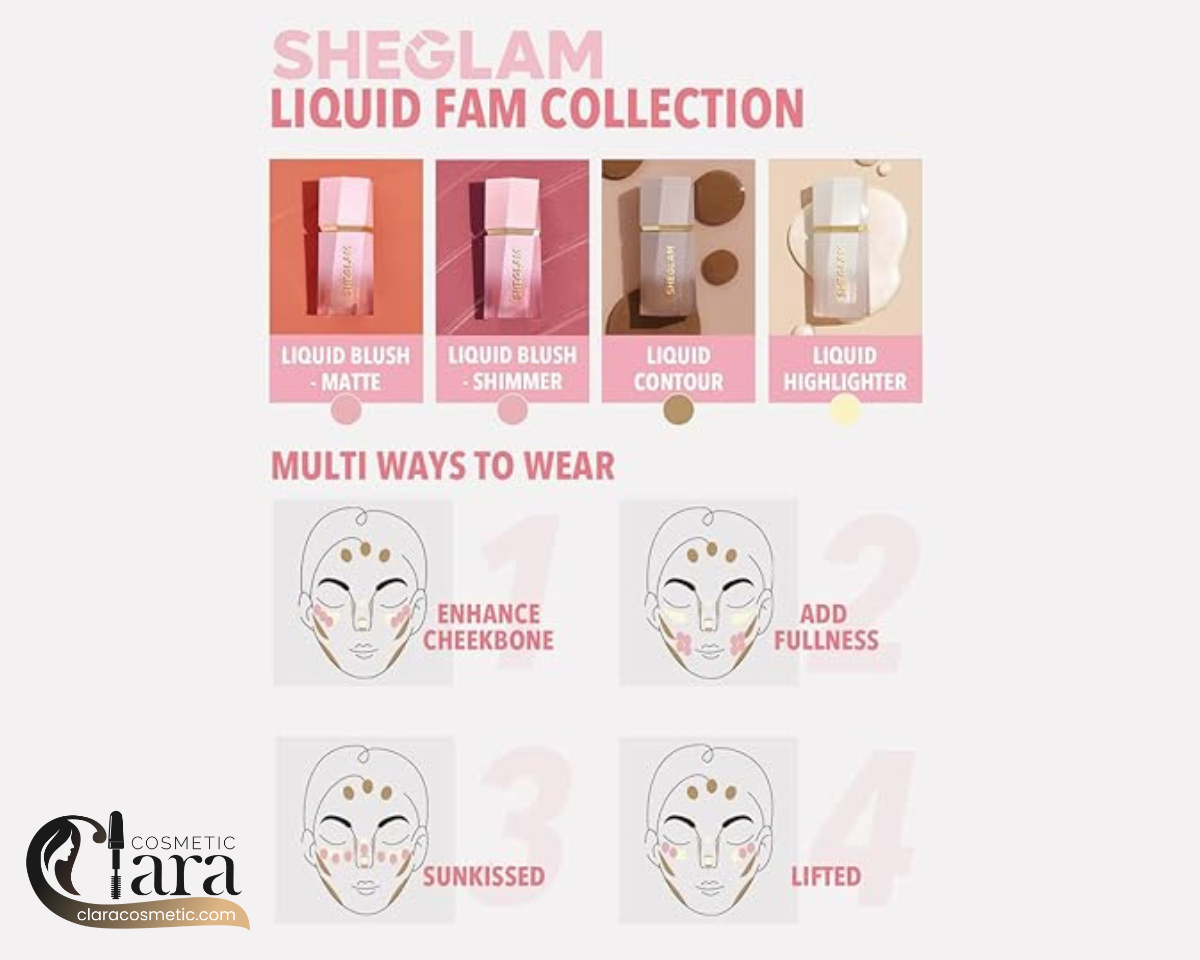 ویژگی هایلایتر مایع Sheglam