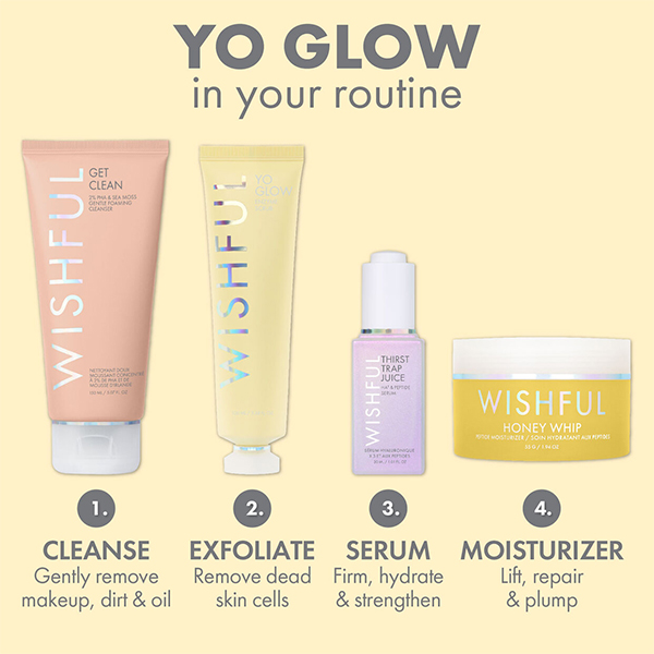 خرید اسکراب لایه بردار آنزیمی ویشفول هدی بیوتی Huda Beauty Wishful Yo Glow Enzyme Scrub