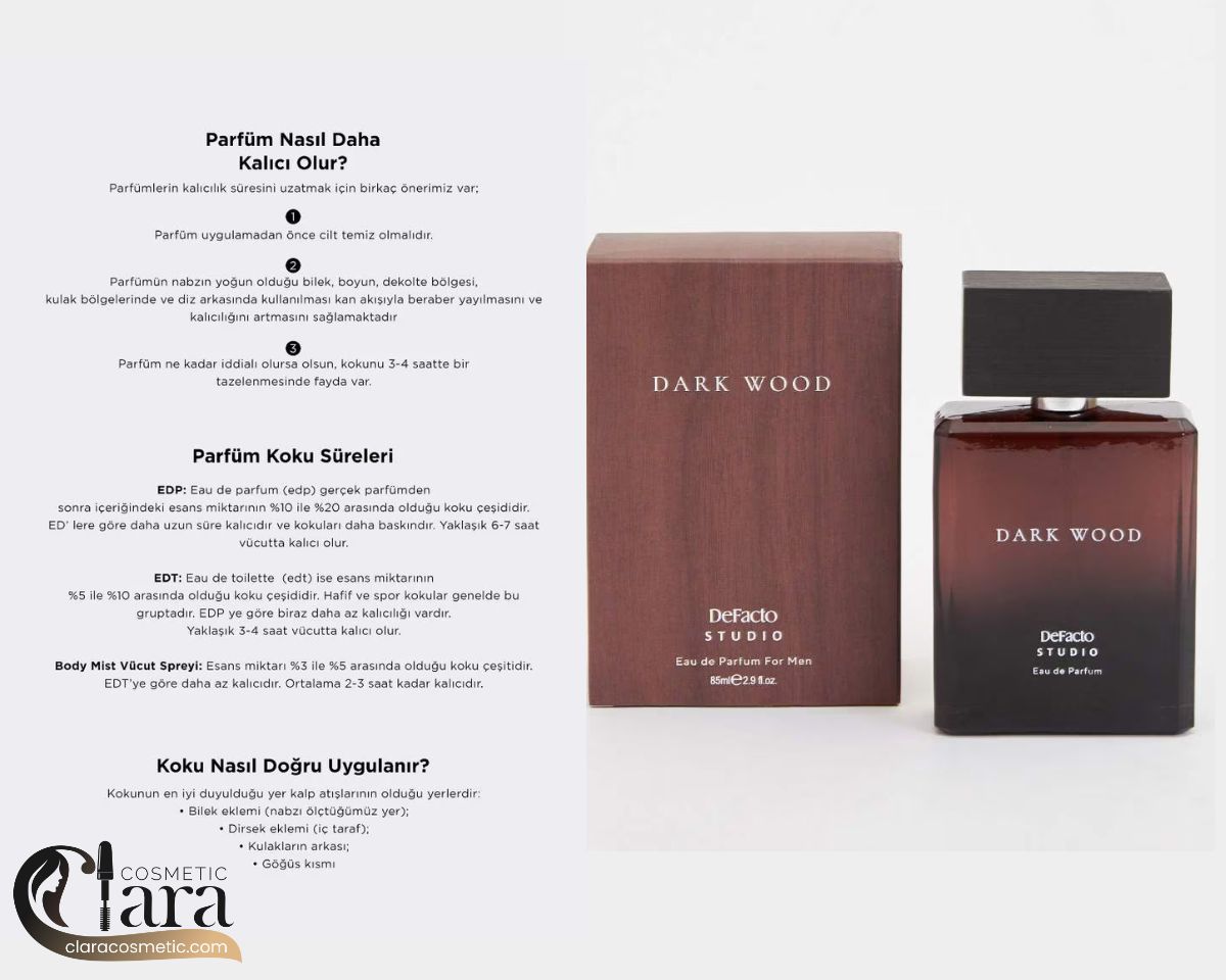 ادکلن اصلی دیفکتو دارک وود DeFacto