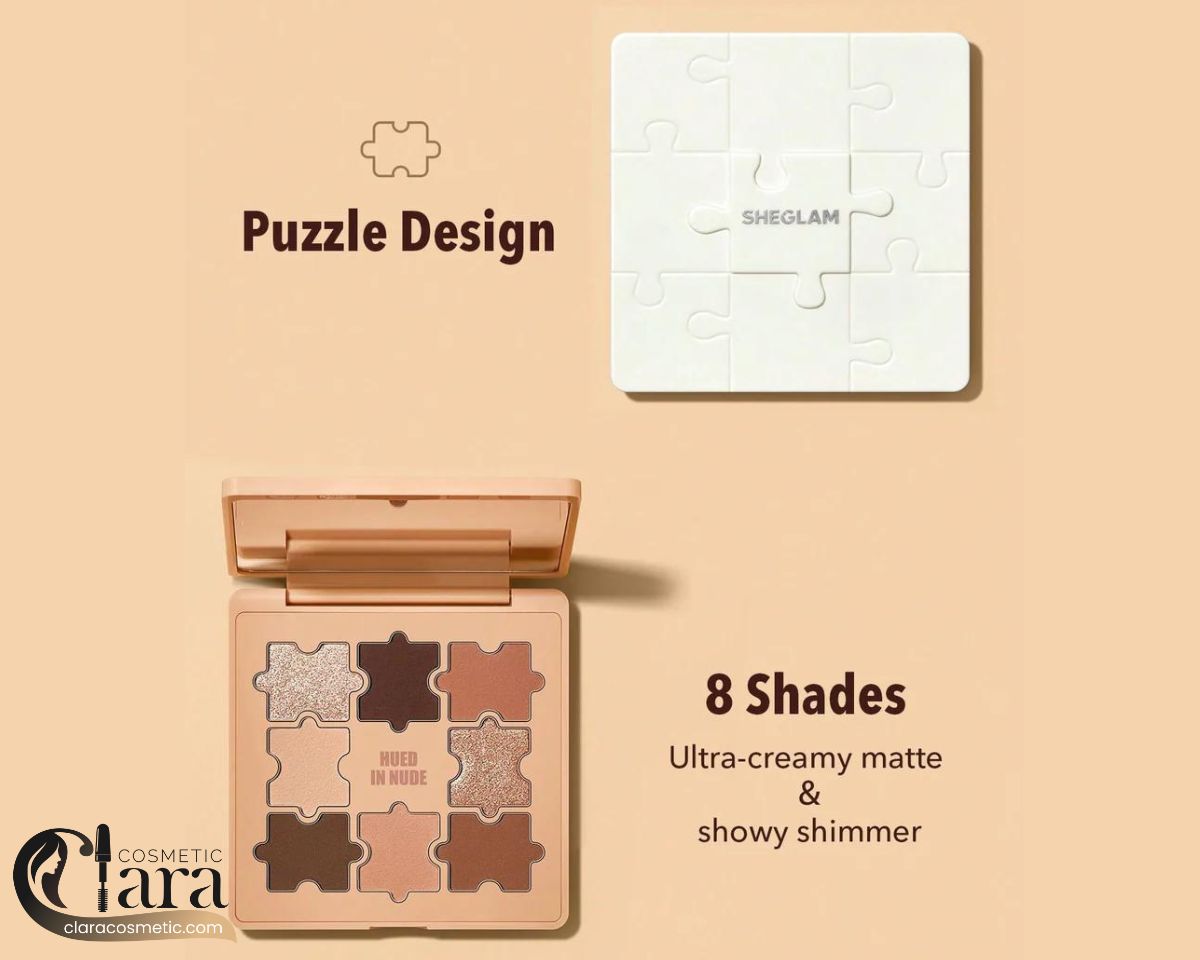 پالت سایه چشم طرح پازلی شیگلم LOVE N' TAUPE