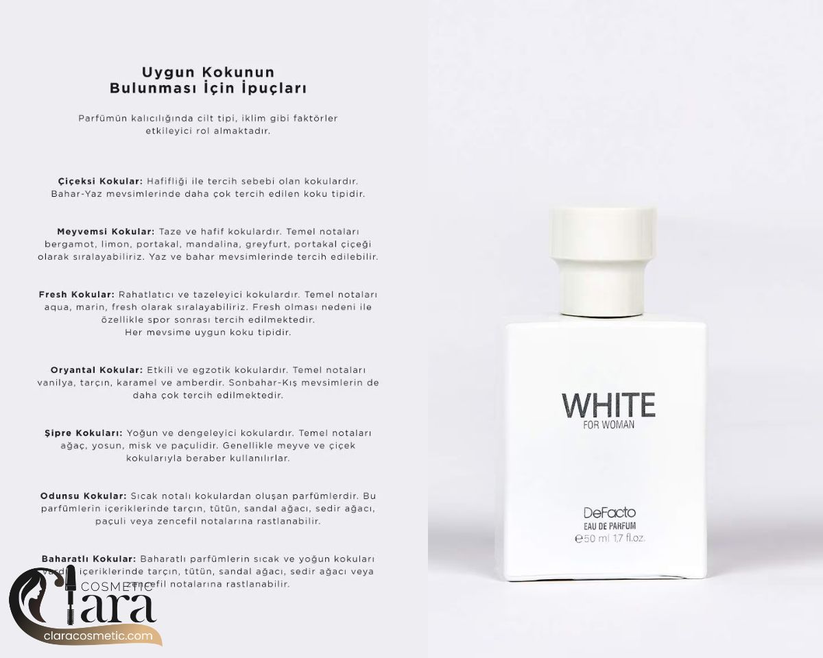 ادکلن وایت دفکتو DeFacto White حجم 50 میل