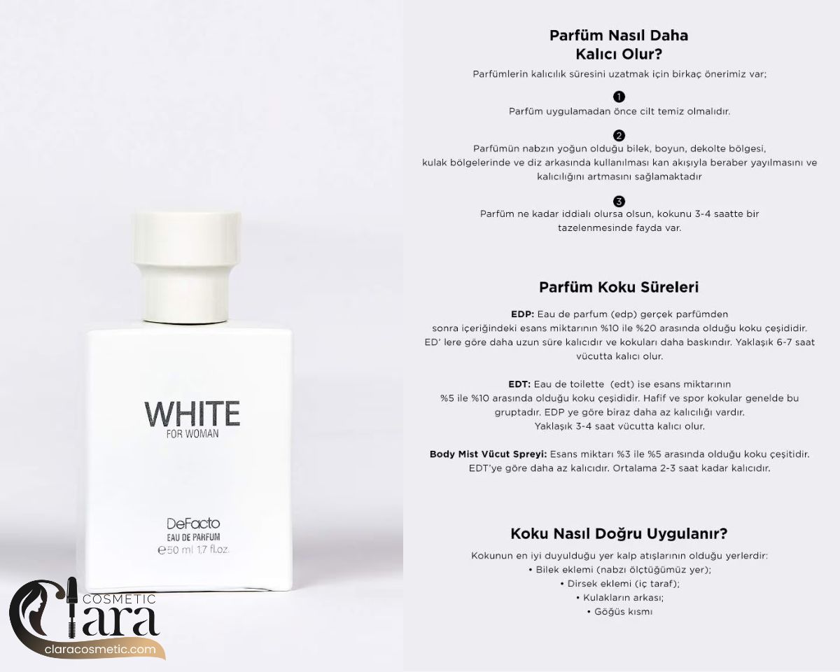 عطر زنانه مدل White دفکتو