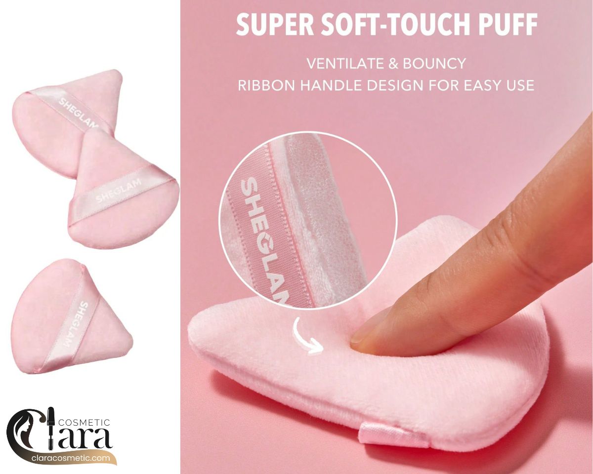 پاف سه عددی شیگلم رنگ صورتی