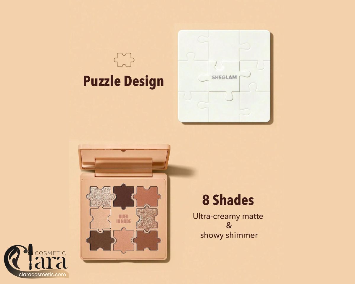 پالت سایه چشم hued in nude شیگلم طرح پازلی