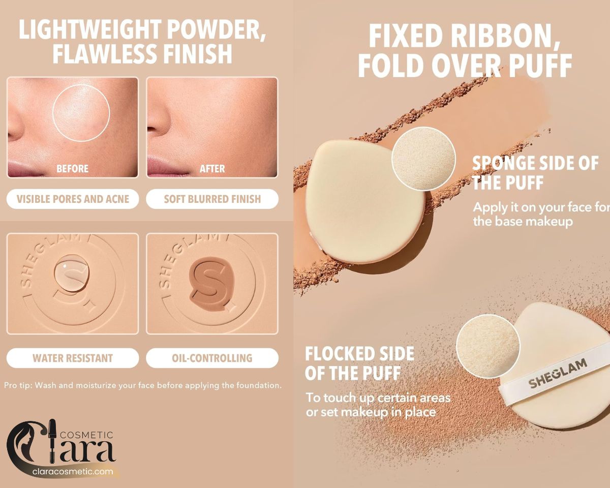 پنکک کرم پودری با کاور بالا شیگلم