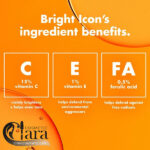 سرم ویتامین C + E + فرولیک الف مدل Bright Icon